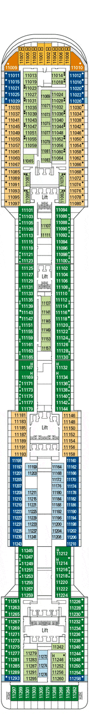 MSC Preziosa Deck plan & cabin plan