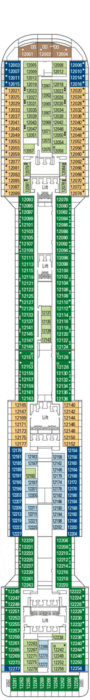 MSC Preziosa Deck plan & cabin plan