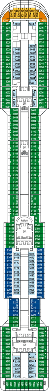 MSC Preziosa Deck plan & cabin plan