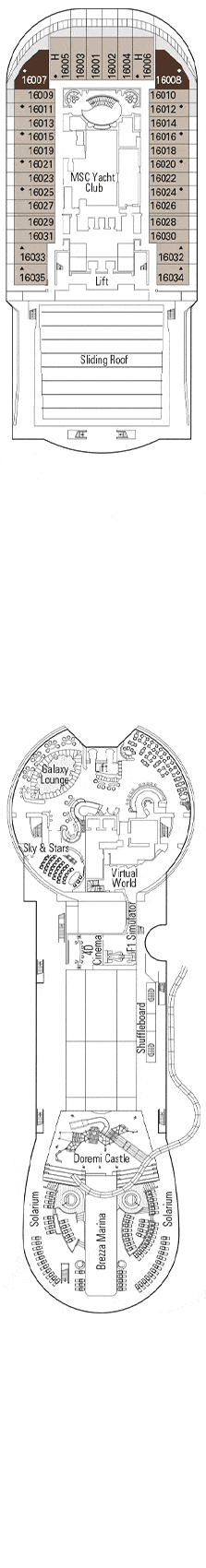 MSC Preziosa Deckplan Kabinen Plan