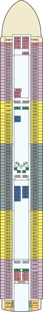 Ruby Princess Deck Plan & Cabin Plan