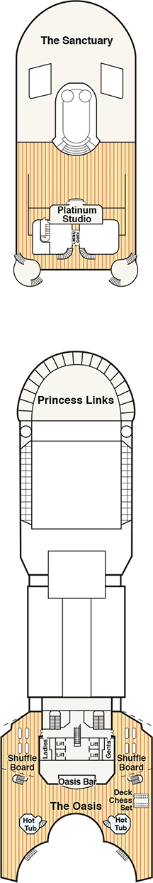 Diamond Princess Deck plan & cabin plan