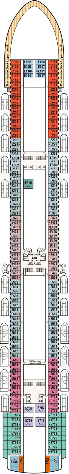 Diamond Princess Deck plan & cabin plan