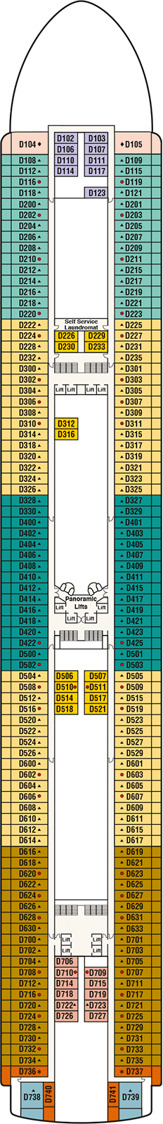 Diamond Princess Deck plan & cabin plan