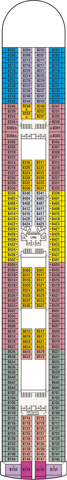 Grand Princess Deck plan & cabin plan