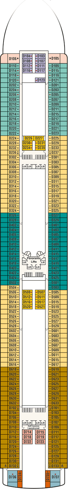 Grand Princess Deck plan & cabin plan