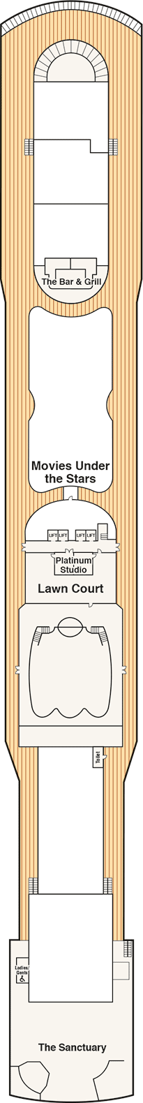 Island Princess Deck plan & cabin plan