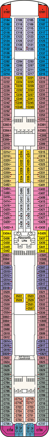 Majestic Princess Deck Map