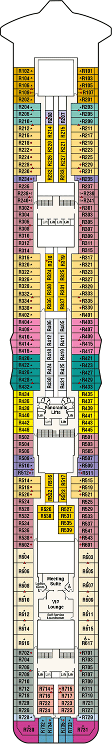 Majestic Princess Deck plan & cabin plan