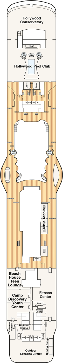 Majestic Princess Deck plan & cabin plan