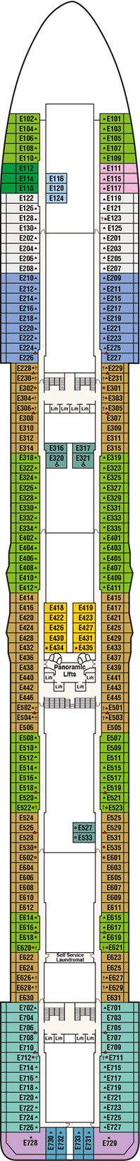 Majestic Princess Deck plan & cabin plan