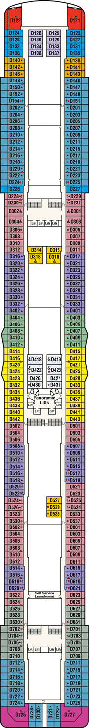 Majestic Princess Deck Map