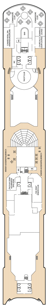 Queen Elizabeth Deck plan & cabin plan