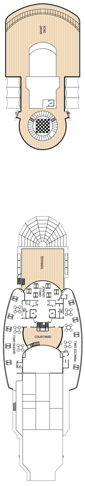 Queen Elizabeth Deck plan & cabin plan