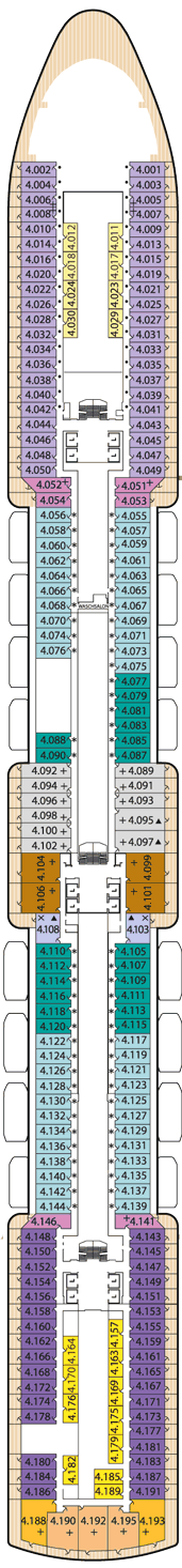 Queen Elizabeth Deck plan & cabin plan