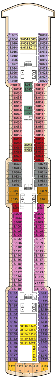 Queen Elizabeth Deck plan & cabin plan