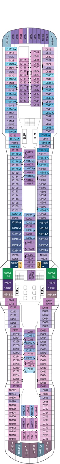 Quantum of the Seas Deck plan & cabin plan