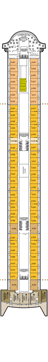 Queen Mary 2 Deck plan & cabin plan