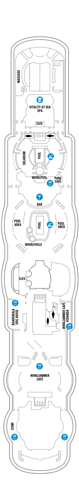 Radiance of the Seas Deck plan & cabin plan