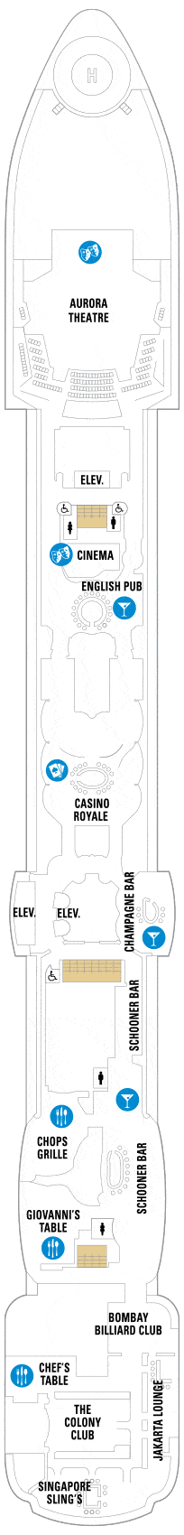 Radiance of the Seas Deck plan & cabin plan