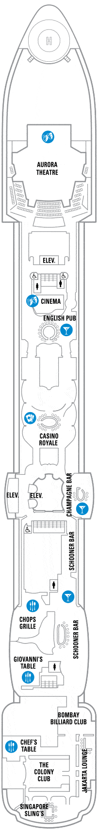 Radiance of the Seas Deck plan & cabin plan