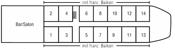 MS Rajmahal Oberdeck-Deck (1)