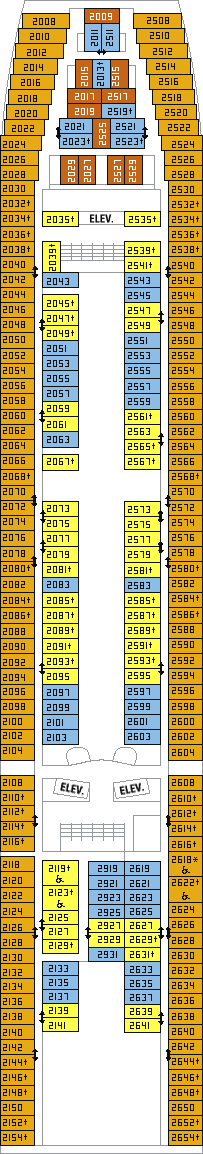 Deck plan Enchantment of the Seas on full screen