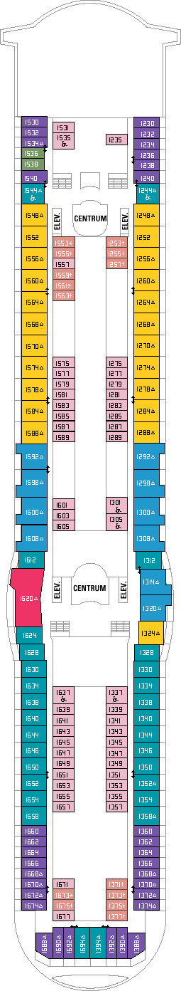 Voyager of the Seas Deck plan & cabin plan