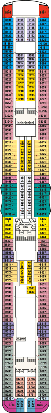 Regal Princess Deck plan & cabin plan