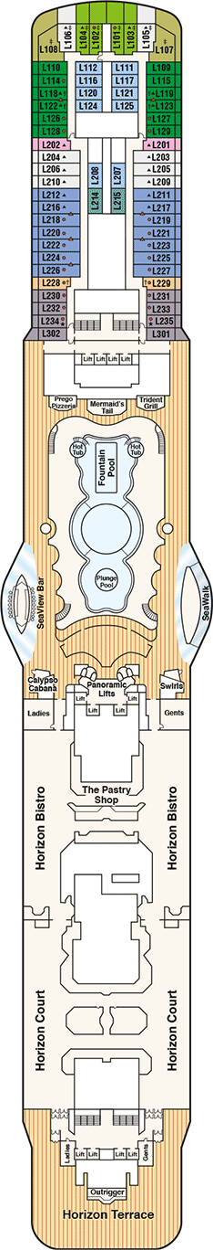 Regal Princess Deck plan & cabin plan