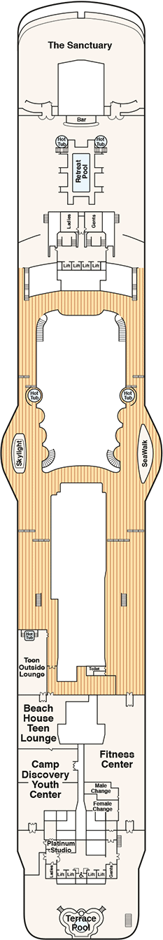 Regal Princess Deck plan & cabin plan