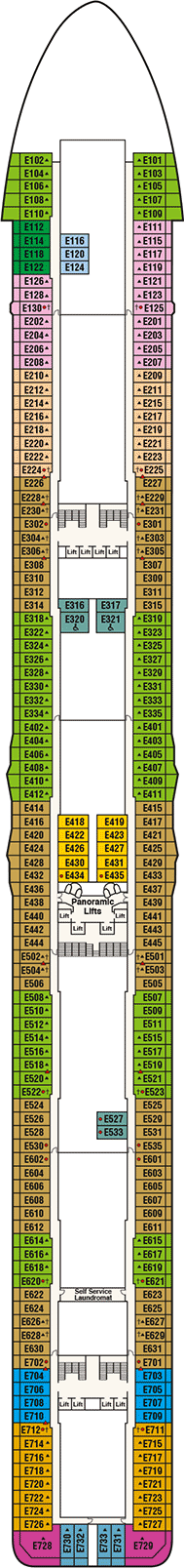 princess cruise lines regal princess deck plan