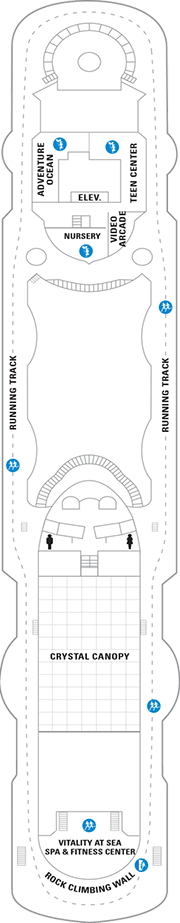Rhapsody of the Seas Deck plan & cabin plan