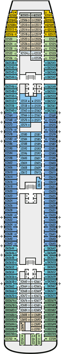 Rotterdam Deck plan & cabin plan