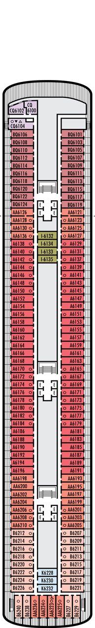 MS Rotterdam Deck plan & cabin plan