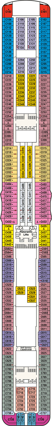 Royal Princess Deck plan & cabin plan