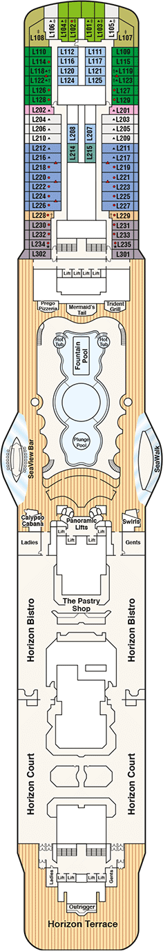 Royal Princess Deck plan & cabin plan