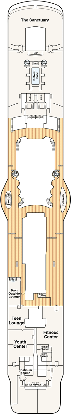 Royal Princess Deck plan & cabin plan