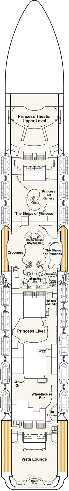 Royal Princess Deck Plan & Cabin Plan