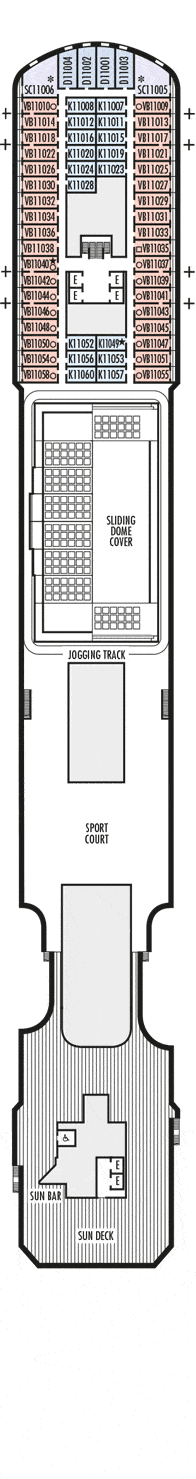 Rotterdam Deck plan & cabin plan