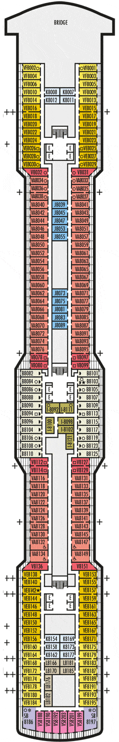 Rotterdam Deck plan & cabin plan