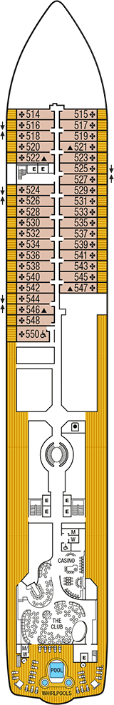 Seabourn Encore Deck plan & cabin plan