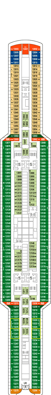 MSC Seaview Deckplan & Kabinen-Plan