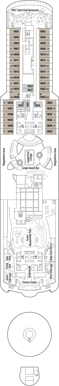 MSC Seaview Deck plan & cabin plan