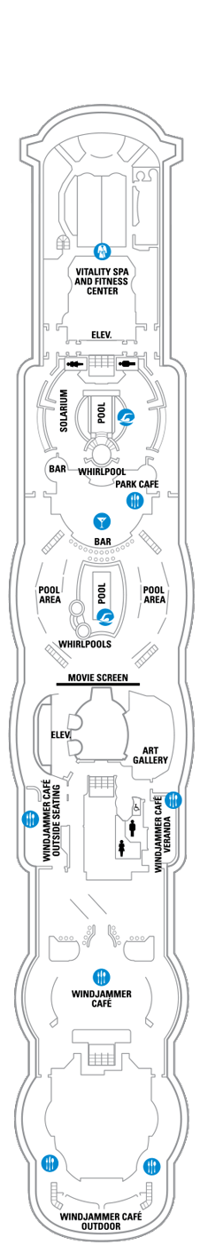 Serenade of the Seas Deck plan & cabin plan