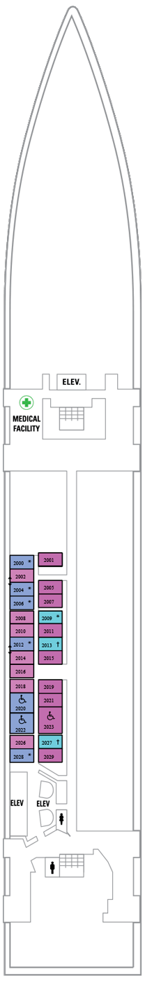 Deck Plan For Serenade Of The Seas & Cabin