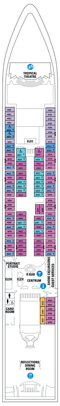 Serenade of the Seas Deck plan & cabin plan