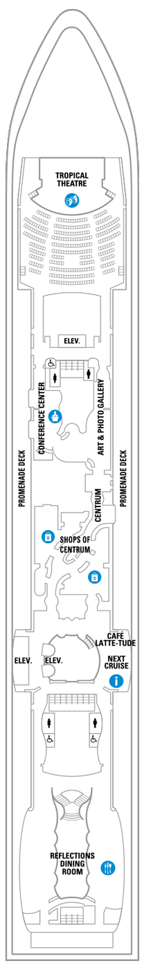 Serenade of the Seas Deck plan & cabin plan