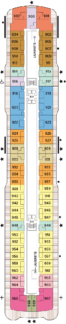 Seven Seas Explorer Deck plan & cabin plan