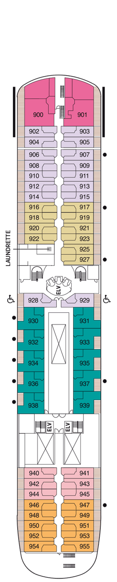 Seven Seas Navigator Deck plan & cabin plan